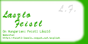 laszlo feistl business card